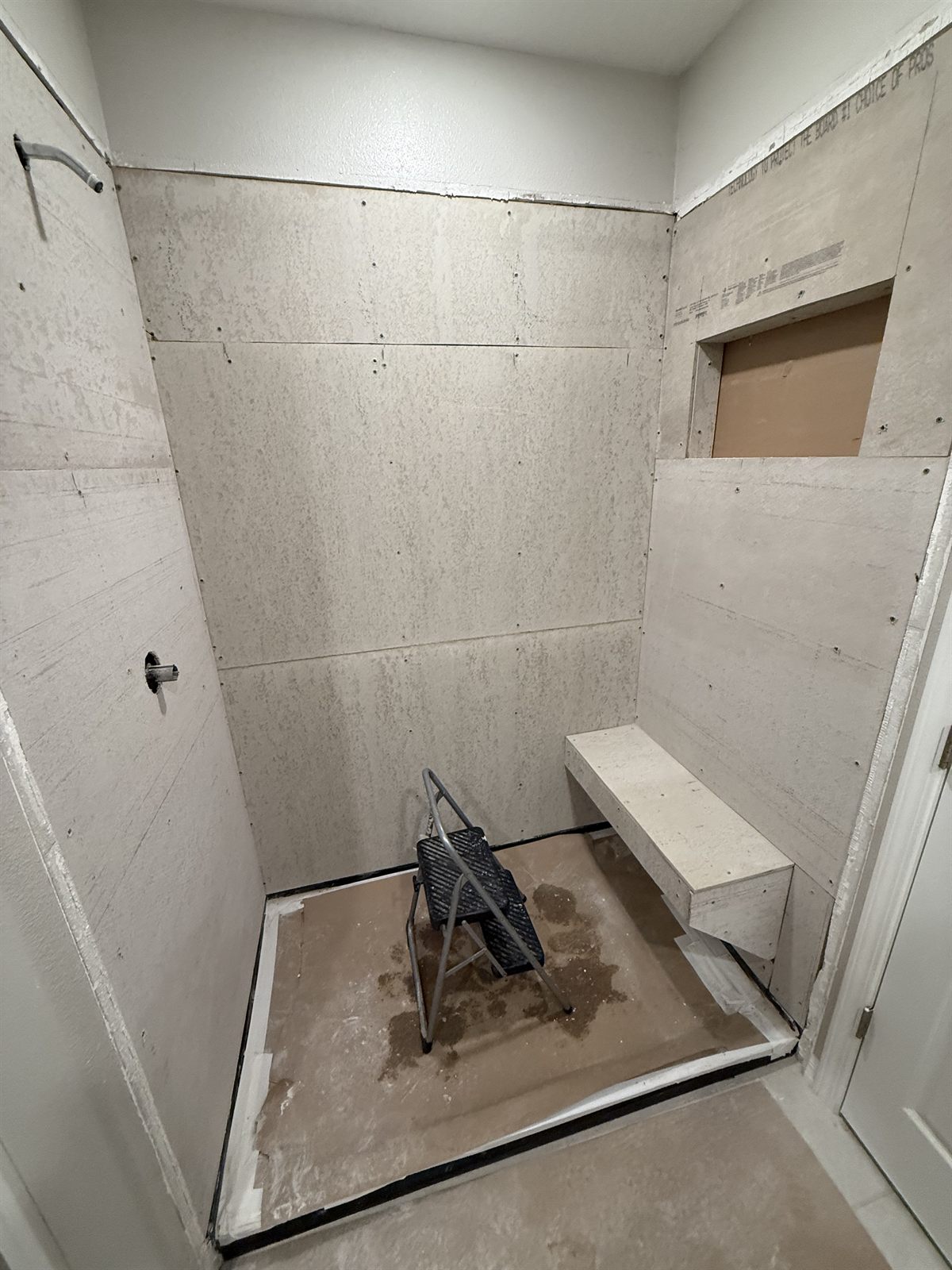 Walk-in shower by 3DCON LLC in the Tampa Bay area
